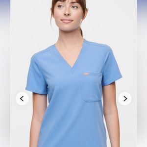 Figs Catarina Ceil Blue Scrub Top